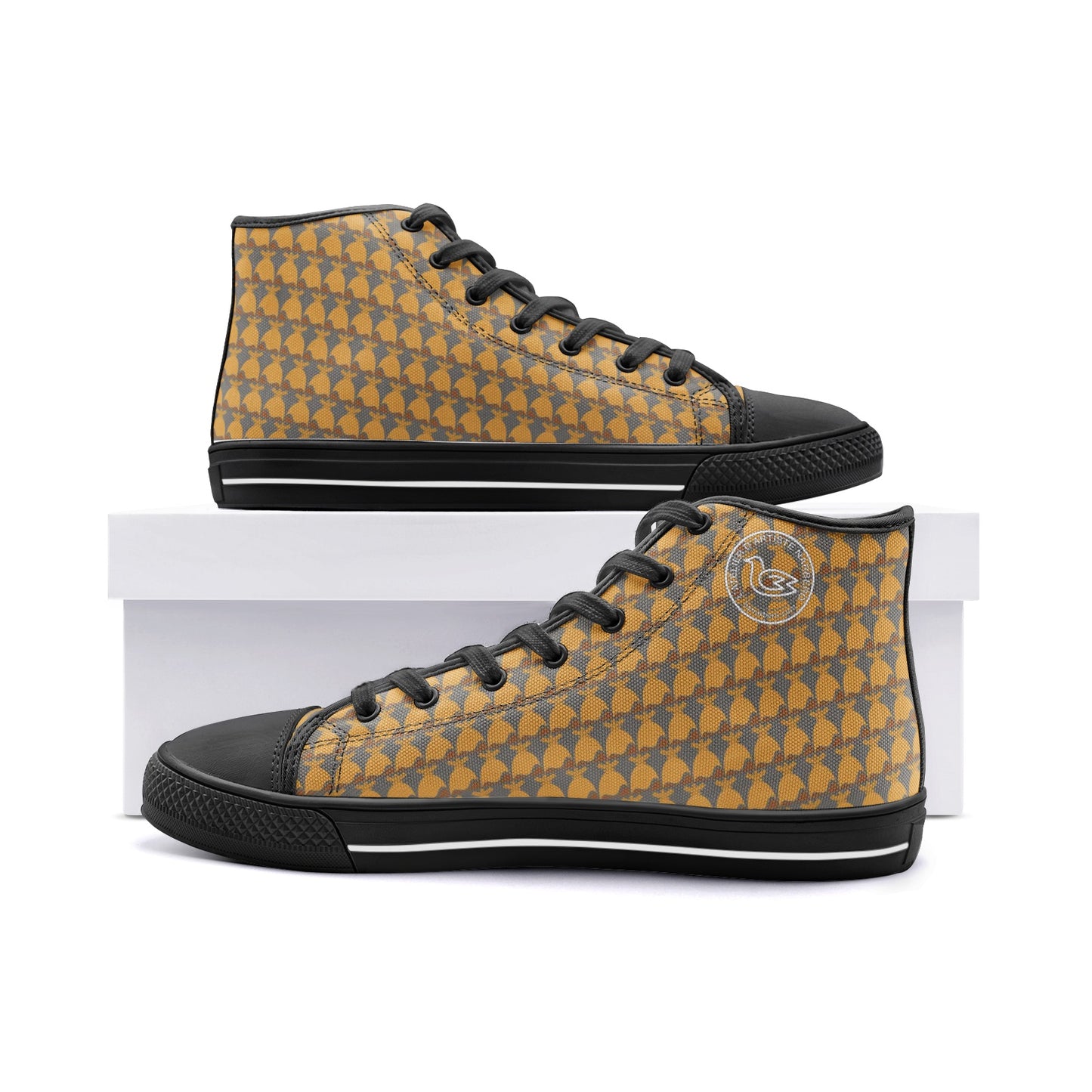 Dolores signature. Baskets hautes en toile unisexe Dolores, "Monogramme".