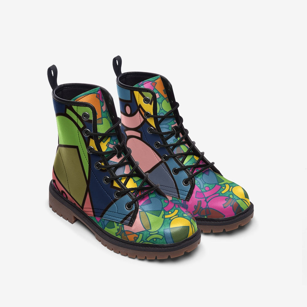 La boutique Narbero. Boots légères en cuir décontractées Dolores, "Mosaic 2"