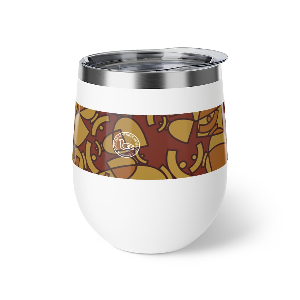 La boutique Narbero. Gobelet isotherme Dolores, "Brown mosaic"